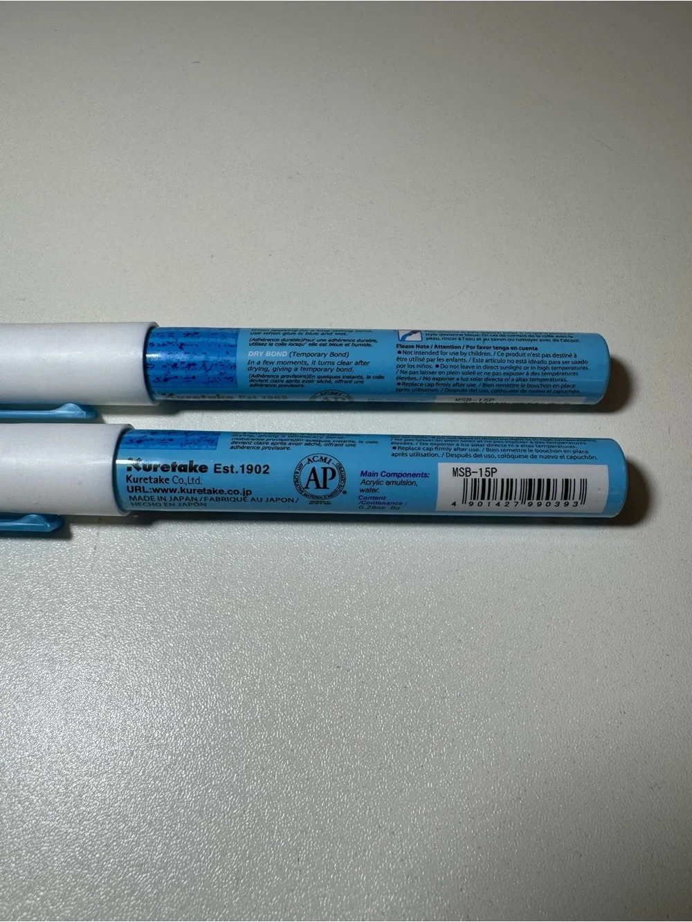 ZIG 2-Way Glue Pens - Blue (Set of 2)